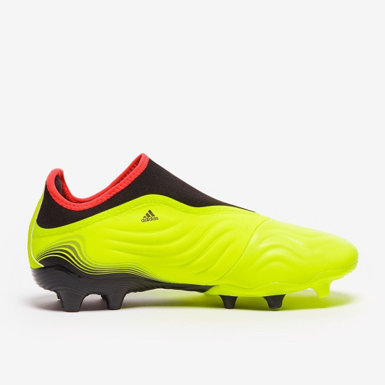 Sepatu Bola Adidas Copa Sense.3 Laceless FG Team Solar Yellow Core Black Solar Red GW3573