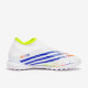 Sepatu Futsal Adidas Predator Edge.3 Laceless TF White Solar Yellow Power Blue GV8532