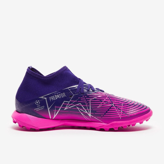 Sepatu Futsal Adidas Predator Edge.3 TF Pink Collegiate Purple Silver Metallic Team Shock GW9998