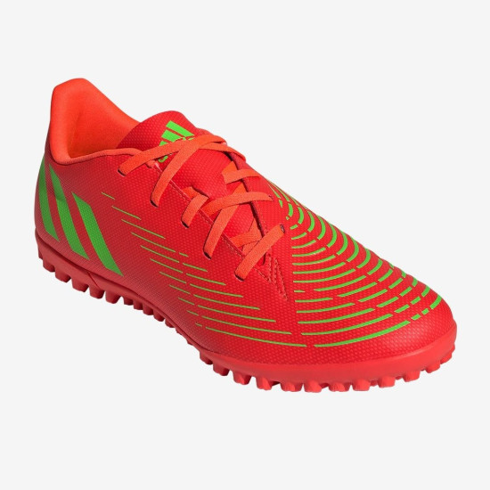 Sepatu Futsal Adidas Predator Edge.4 TF Solar Red Solar Green Core Black GV8525