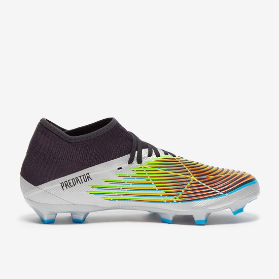 Sepatu Bola Adidas Predator Edge.3 FG Silver Metallic Core Black Solar Yellow HR1524 Sepatu Bola Adidas Predator Edge.3 FG Silver Metallic Core Black Solar Yellow HR1524
