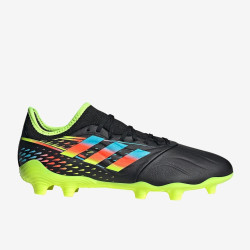 Sepatu Bola Adidas Copa Sense.3 FG Core Black Bright Cyan Team Solar Yellow GW3593