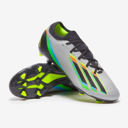 Sepatu Bola Adidas X Speedportal.3 FG Silver Metallic Core Black Solar Yellow GW8454