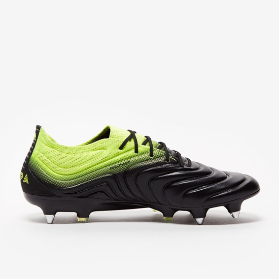 Sepatu Bola Adidas Copa 19.1 SG Core Black Solar Yellow F35847