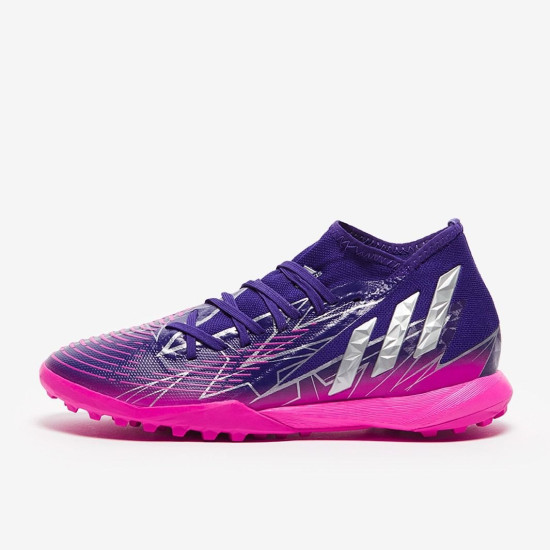 Sepatu Futsal Adidas Predator Edge.3 TF Pink Collegiate Purple Silver Metallic Team Shock GW9998