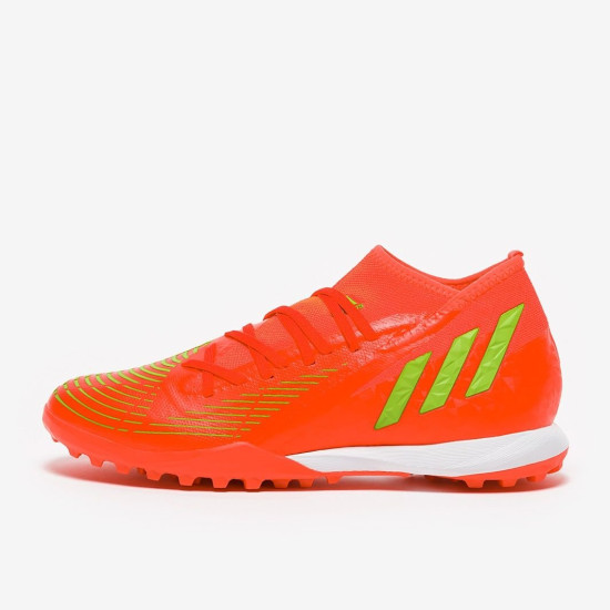 Sepatu Futsal Adidas Predator Edge.3 TF Solar Red Team Solar Green Core Black GV8536