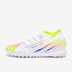 Sepatu Futsal Adidas Predator Edge.3 TF White Solar Yellow Power Blue GW0951