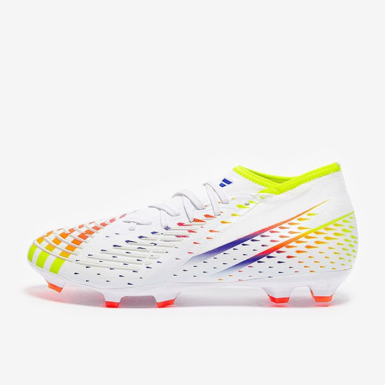 Sepatu Bola Adidas Predator Edge.2 FG White Solar Yellow Power Blue GW1007 Sepatu Bola Adidas Predator Edge.2 FG White Solar Yellow Power Blue GW1007