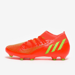 Sepatu Bola Adidas Predator Edge.3 FG Solar Red Team Solar Green Core Black GW1005