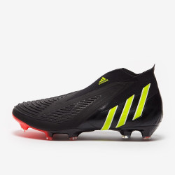 Sepatu Bola Adidas Predator Edge+ FG Core Black Team Solar Yellow Solar Red GW1043