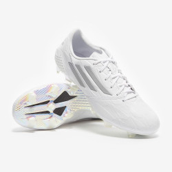 Sepatu Bola Adidas F50 Adizero IV Leather Battle Pack II Limited Edition FG White White Silver Metallic GX3911