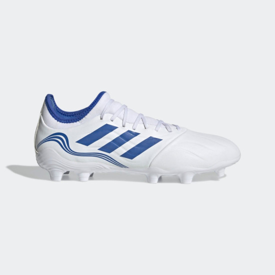 Sepatu Bola Adidas Copa Sense.3 FG White Hi Res Blue Legacy Indigo GW4959