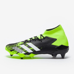 Sepatu Bola Adidas Predator Mutator.1 SG Signal Green White Core Black EH2888