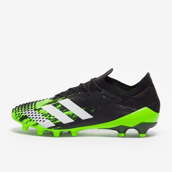 Sepatu Bola Adidas Predator Mutator.1 Low AG Signal Green White Core Black FW9748