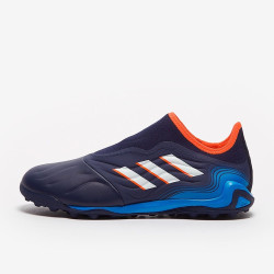 Sepatu Futsal Adidas Copa Sense.3 Laceless TF Team Navy Blue White Blue Rush GW7396