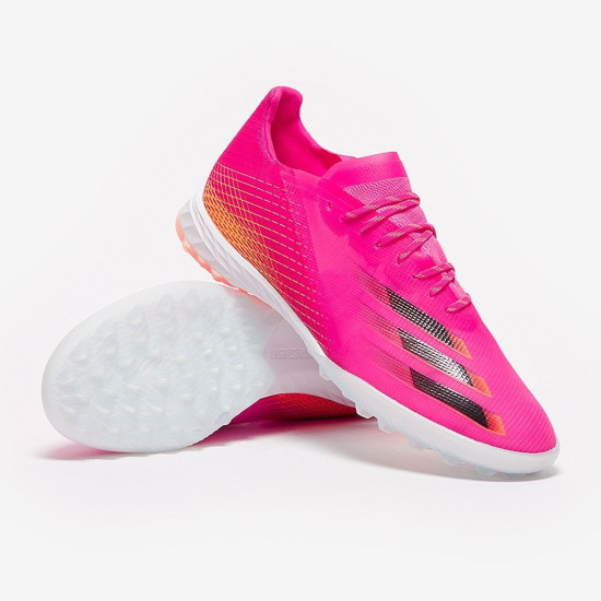 Sepatu Futsal Adidas X Ghosted.1 TF Shock Pink Core Black Screaming Orange FW6963