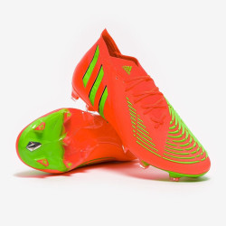 Sepatu Bola Adidas Predator Edge.1 FG Solar Red Team Solar Green Core Black GW1029