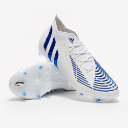 Sepatu Bola Adidas Predator Edge.1 FG White Hi Res Blue White H02931