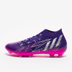 Sepatu Bola Adidas Predator Edge.3 FG Pink 2 Team Collegiate Purple Silver Metallic Team Shock GW2275