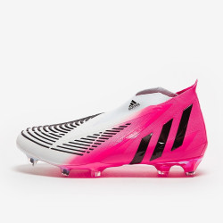 Sepatu Bola Adidas Predator Edge LZ+ FG Solar Pink Black White GX3904
