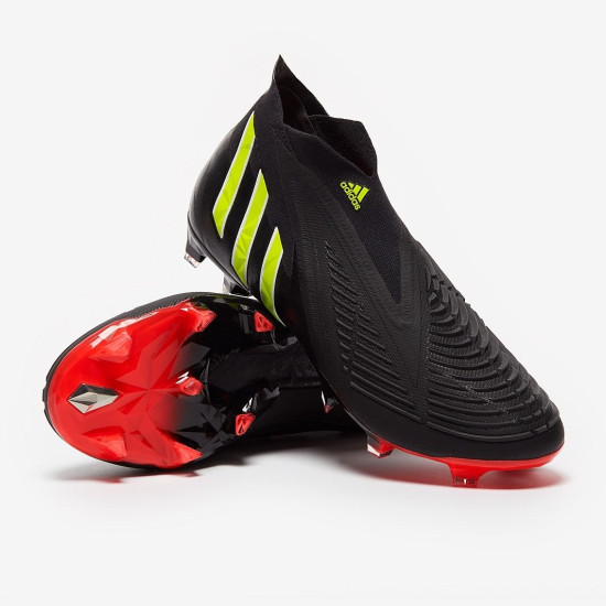 Sepatu Bola Adidas Predator Edge+ FG Core Black Team Solar Yellow Solar Red GW1043