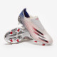 Sepatu Bola Adidas X Ghosted+ FG Silver Metallic Core Black Shock Pink FW8426