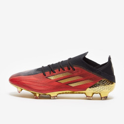 Sepatu Bola Adidas X Speedflow.1 FG Vivid Red Gold Metallic Core Black GY4986