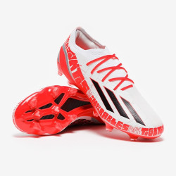 Sepatu Bola Adidas X Speedportal Messi.1 FG White Core Black Solar Red GW8387