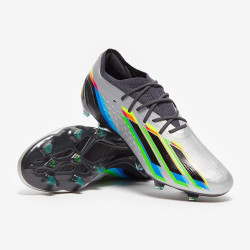 Sepatu Bola Adidas X Speedportal.1 FG Silver Metallic Core Black Solar Yellow GW8428