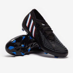 Sepatu Bola Adidas Predator Edge.2 FG Core Black White Vivid Red GW2271