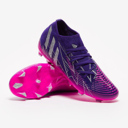 Sepatu Bola Adidas Predator Edge.3 FG Pink 2 Team Collegiate Purple Silver Metallic Team Shock GW2275