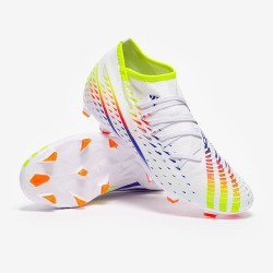 Sepatu Bola Adidas Predator Edge.3 FG White Solar Yellow Power Blue GW1002