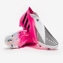 Sepatu Bola Adidas Predator Edge LZ+ FG Solar Pink Black White GX3904