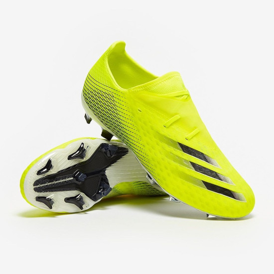 Sepatu Bola Adidas X Ghosted.2 FG Solar Yellow White Team Royal Blue FW6958