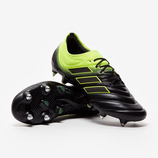 Sepatu Bola Adidas Copa 19.1 SG Core Black Solar Yellow F35847