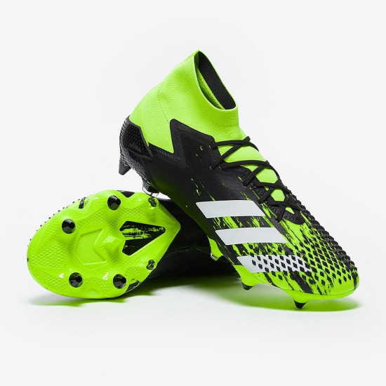 Sepatu Bola Adidas Predator Mutator.1 SG Signal Green White Core Black EH2888