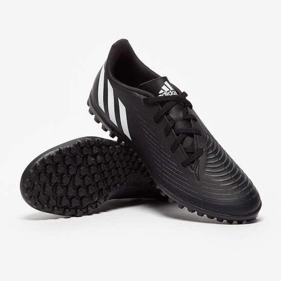 Sepatu Futsal Adidas Predator Edge.4 TF Core Black White Vivid Red GX0010